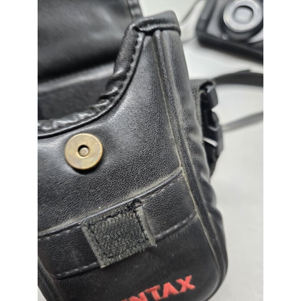 Pentax Zoom-90 Black Tele-Macro Auto Focus Point & Shoot Film Camera With Case - Picture 3 of 16